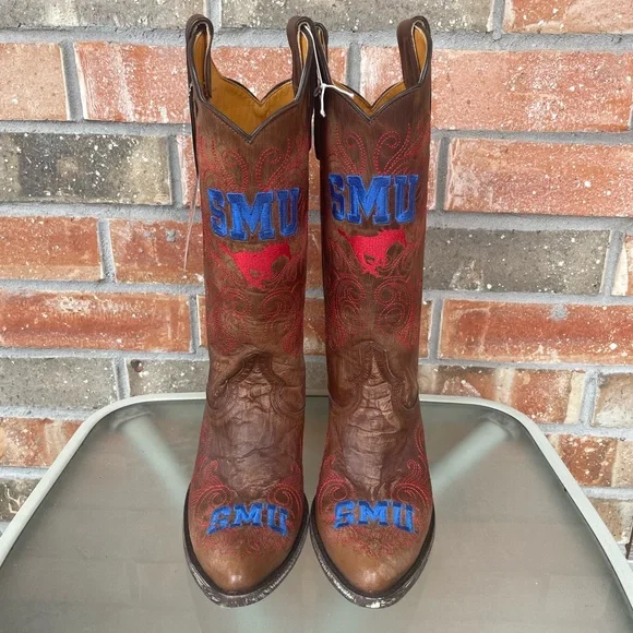 SMU Mustangs Gameday Cowboy Boots - Picture 1 of 8